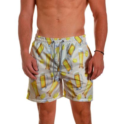 Imagem de Kit Short Casal Praia Verão Estampado Chopp