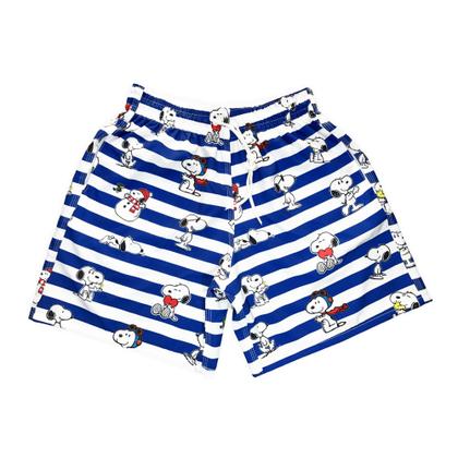 Imagem de Kit Short Casal Snoopy Exclusivo de Luxo Combinando Original Moda Praia Verão