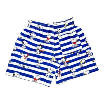 Imagem de Kit Short Casal Snoopy Exclusivo de Luxo Combinando Original Moda Praia Verão