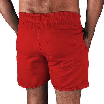 Imagem de Kit Short Praia + Chapeu Bucket Hat Masculino Com Cordao Preto