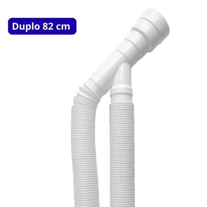 Imagem de Kit Sifão Duplo 80Cm + Válvula V2
