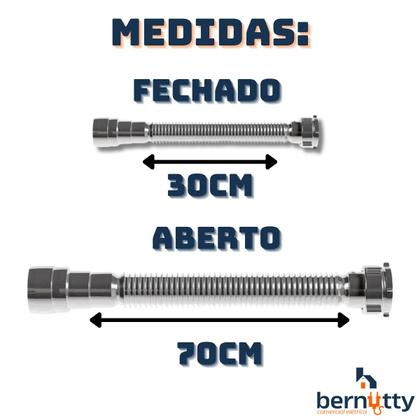 Imagem de Kit Sifão Universal Extensivo Cromado + Válvula Lavatório Click Up Cr