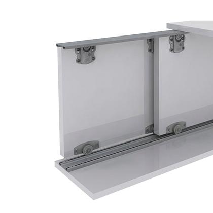 Imagem de Kit Sistema Para Porta de Correr de Armários E Móveis Ro212210 Rometal