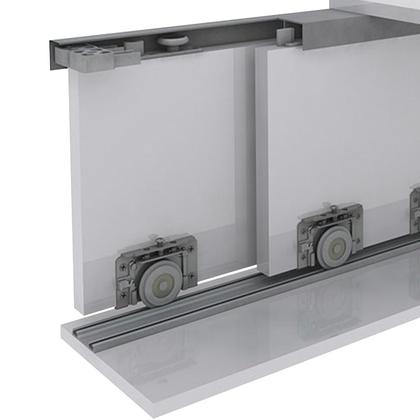 Imagem de Kit Sistema Para Porta de Correr Ro62 Com Guia 4030 Universal Rometal