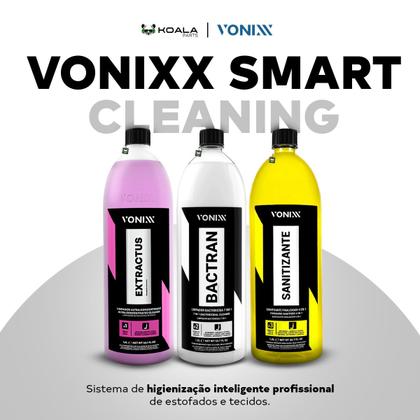 Imagem de Kit Sistema VSC Bactran Extractus Sanitizante Limpeza Estofado Banco Carpete Sofá 1,5L Vonixx