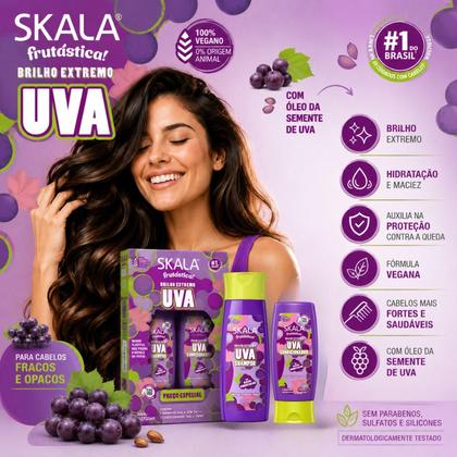Imagem de Kit Skala Frutástica! Uva: Shampoo 325ml e Condicionador 200ml