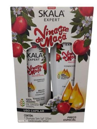 Imagem de Kit Skala Vinagre de Maçã Shampoo e Condicionador 325ml cada
