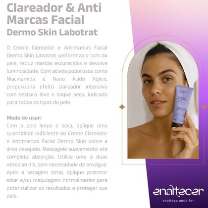 Imagem de Kit Skin Care Pele Macia e Brilhosa Creme Clareador e Antimarcas Sabonete Antiacne e Argila Branca