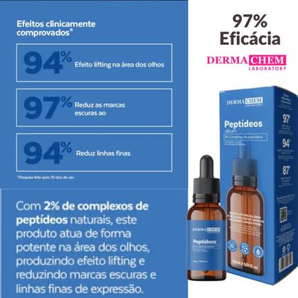 Imagem de Kit Skincare Anti Oleosidade E Acne , Sérum Peptídeos Anti olheiras e Rugas Dermachem 5 ITENS