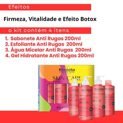 Imagem de KIT Skincare Anti Rugas EFEITO BOTOX Completo Rhenuks , 4 ITENS