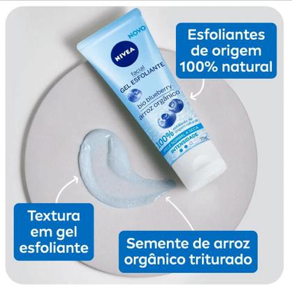 Imagem de Kit Skincare Pele Sensível: Água Micelar 7 em 1 + Sabonete Equilíbrio Nutritivo + Esfoliante Facial Nívea