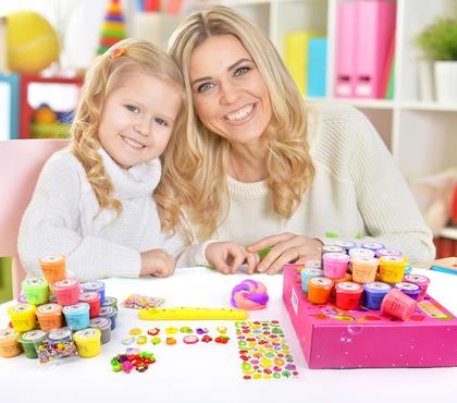 Imagem de Kit Slime DUJUANHUA, pacote com 54, mini frutas com aroma de manteiga para crianças