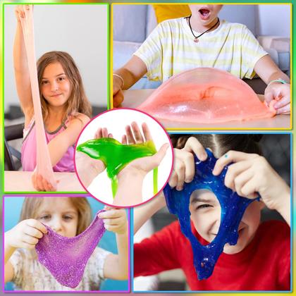Imagem de Kit Slime ESSENSON 34 copos para meninas e meninos de 6 anos ou mais com complementos