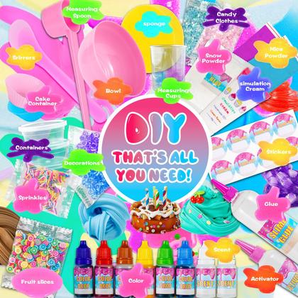 Imagem de Kit Slime GXYSLM Dazzling Clear Jumbo DIY com várias combinações