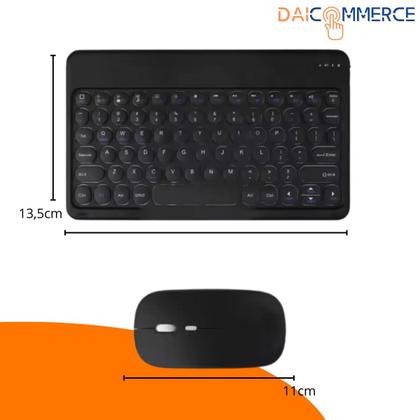 Imagem de Kit Smart Case p/ iPad 10,9 Polegadas c/ Teclado Mouse + Película