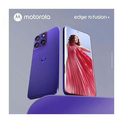 Imagem de Kit Smartphone Motorola Edge 70 Fusion Plus 5G 256GB e Fone Bluetooth Moto Buds Loop