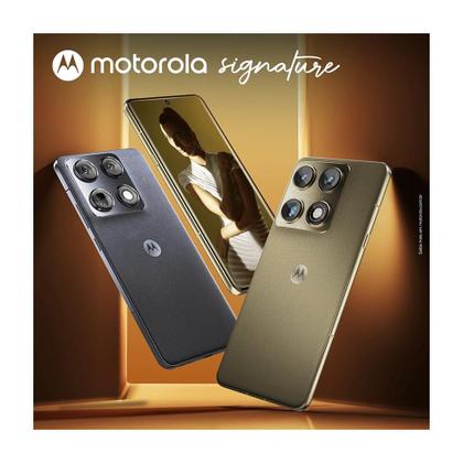 Imagem de Kit Smartphone Motorola Signature 5G 512GB e Fone Bluetooth Moto Buds Loop