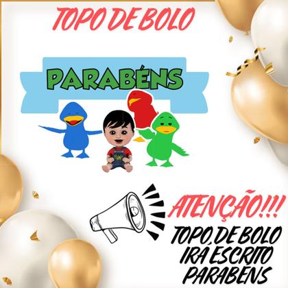 Imagem de Kit só um bolinho decoração Bento e Totó Aniversário festa em casa banner, topo bolo