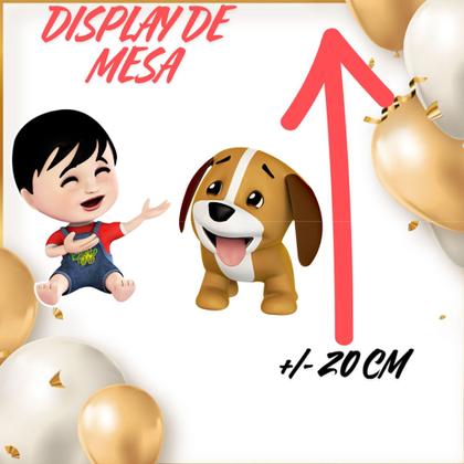 Imagem de Kit só um bolinho decoração Bento e Totó Aniversário festa em casa banner, topo bolo