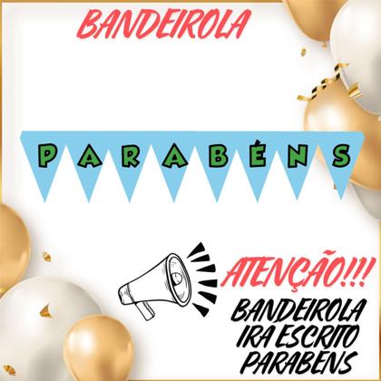 Imagem de Kit só um bolinho decoração Bento e Totó Aniversário festa em casa banner, topo bolo