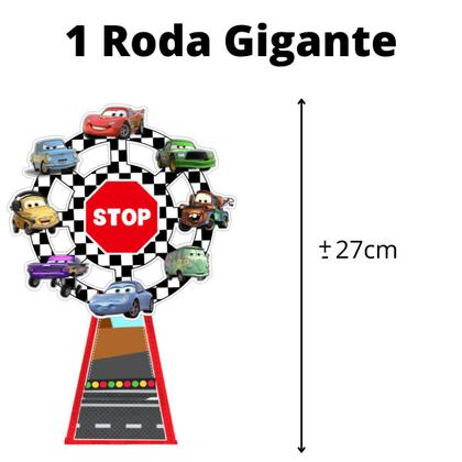 Imagem de Kit só um bolinho decoração Carros Aniversário festa em casa banner, topo de doce e bolo, displays