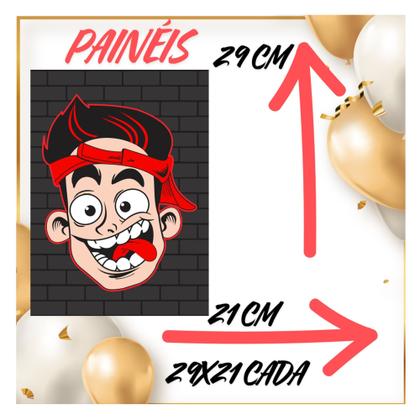 Imagem de Kit só um bolinho decoração Enaldinho Aniversário festa em casa, topo bolo - 35 Peças