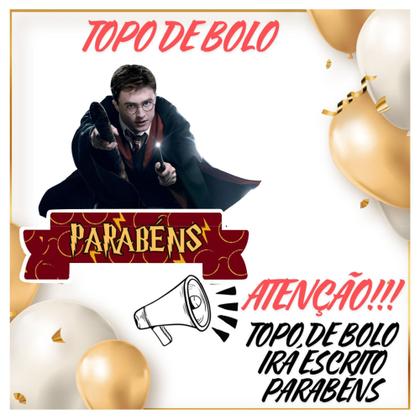 Imagem de Kit só um bolinho decoração Harry Potter Aniversário festa em casa banner, topo bolo - 35 Peças
