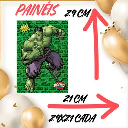 Imagem de Kit só um bolinho decoração Hulk Aniversário festa em casa banner, topo bolo