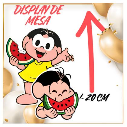 Imagem de Kit só um bolinho decoração Magali Aniversário festa em casa banner, topo bolo - 35 Peças