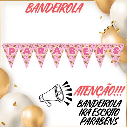 Imagem de Kit só um bolinho decoração Princesa Peach Aniversário festa em casa banner, topo bolo - Pointfest