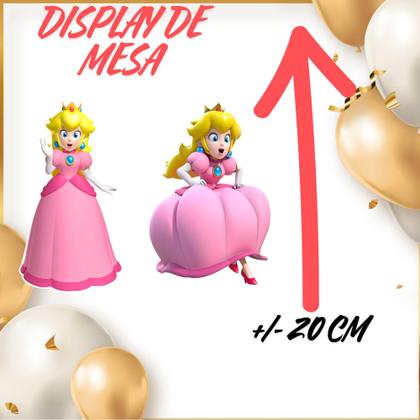 Imagem de Kit só um bolinho decoração Princesa Peach Aniversário festa em casa banner, topo bolo - Pointfest