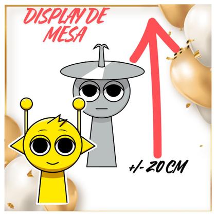 Imagem de Kit só um bolinho decoração Sprunki Game Aniversário festa em casa banner, topo bolo - 50 Peças