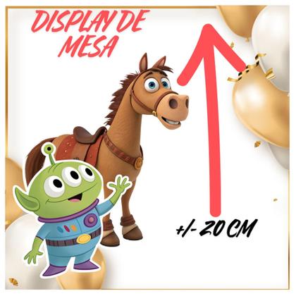 Imagem de Kit só um bolinho decoração Toy Story Cute Aniversário festa em casa banner, topo bolo - 50 Peças