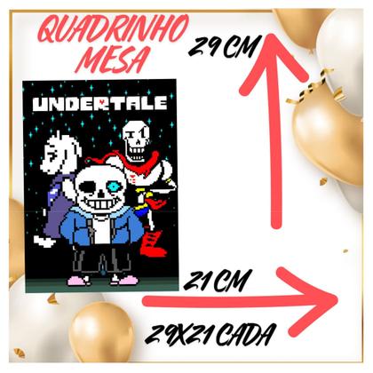 Imagem de Kit só um bolinho decoração Undertale Aniversário festa em casa banner, topo bolo - 35 Peças