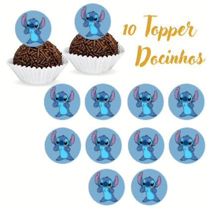 Imagem de Kit só um bolinho festa em casa monta facil Stitch Ohana decoração aniversário