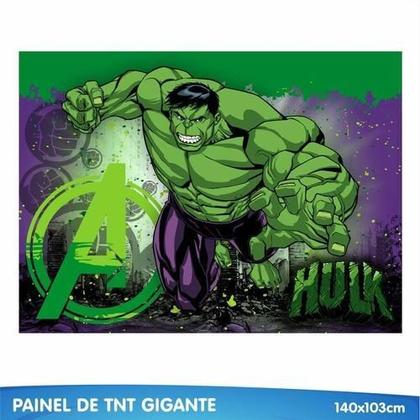 Imagem de Kit Só Um Bolinho Festa Facil Hulk Decoração Painel Mesa