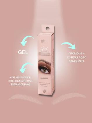 Imagem de Kit Sobrancelhas Henna Indiana Beauty Gel Acelerador Crescimento e Calmante Profissional Depilação