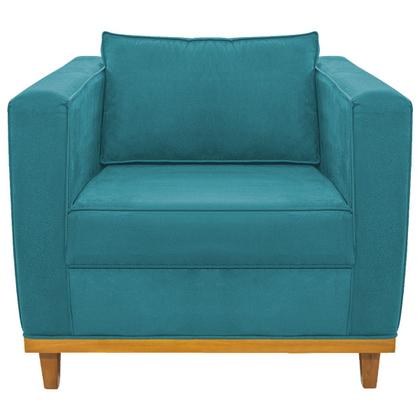 Imagem de Kit Sofá 2 Lugares e 2 Poltronas Europa Suede Amarena Móveis