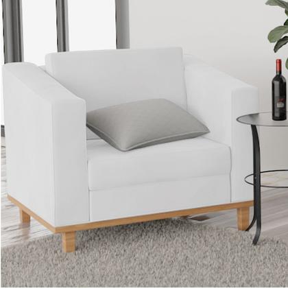 Imagem de Kit Sofá 2 Lugares e 2 Poltronas Europa Suede Amarena Móveis