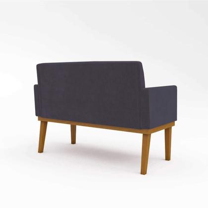 Imagem de Kit Sofá 2 lugares + Poltrona com base Suede Sala de Estar