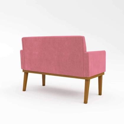 Imagem de Kit Sofá 2 lugares + Poltrona com base Suede Sala de Estar