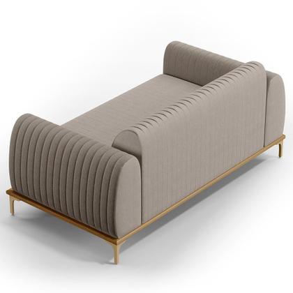 Imagem de Kit Sofá 3 Lugares 180Cm Com 2 Poltronas Molino Bege C-107