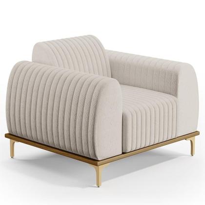 Imagem de Kit Sofá 3 Lugares 210Cm Com 2 Poltronas Molino Cru C-443