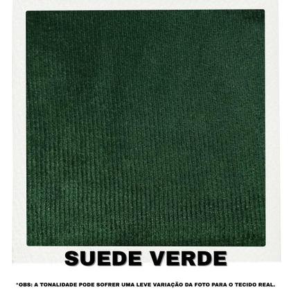 Imagem de Kit Sofá 3 Lugares e 2 Poltronas Beny Recepção Sala Estar Suede Verde