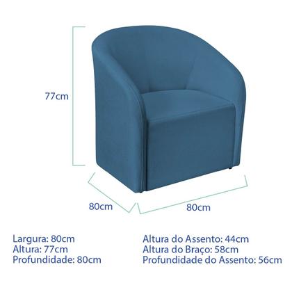 Imagem de Kit Sofá Curvo Amsterdã 160cm e 2 Poltronas Luiza Max Linho