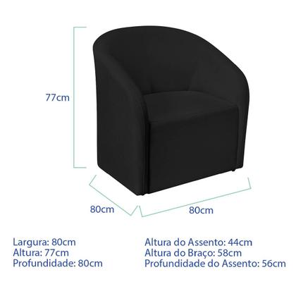 Imagem de Kit Sofá Curvo Amsterdã 160cm e 2 Poltronas Luiza Max Linho