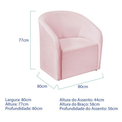 Imagem de Kit Sofá Curvo Amsterdã 160cm e Poltrona Luiza Max Suede