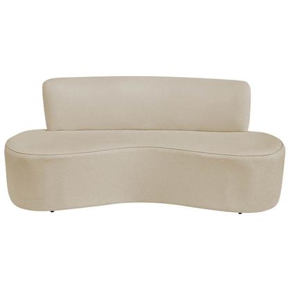 Imagem de Kit Sofá Curvo Amsterdã 180cm e Poltrona Luiza Max Suede