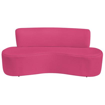 Imagem de Kit Sofá Curvo Amsterdã 180cm e Poltrona Luiza Max Suede