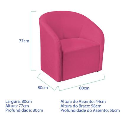 Imagem de Kit Sofá Curvo Amsterdã 180cm e Poltrona Luiza Max Suede